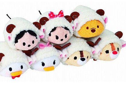 日本迪斯尼将为羊年推出羊羊公仔系列毛绒玩具